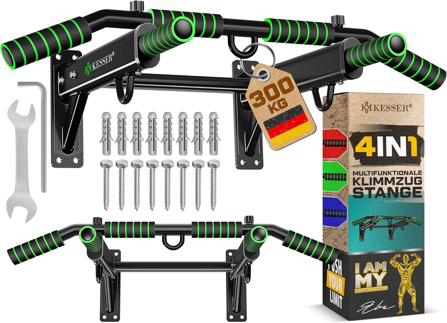 Detalle de KESSER 4in1 Klimmzugstange Wandmontage