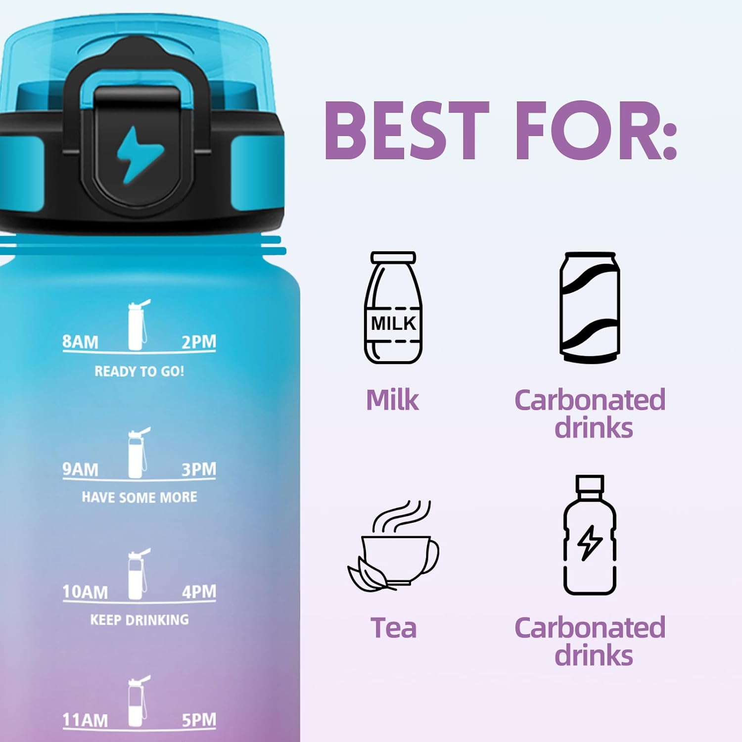 Thumbnail 2 de Motswedi Borraccia Bambini 500ml con cannuccia 💧