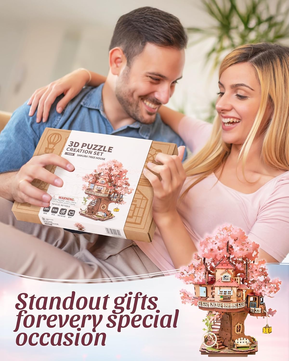 Thumbnail 4 de ROBOTIME Sakura Tree House maquette 4–5 h 🧩