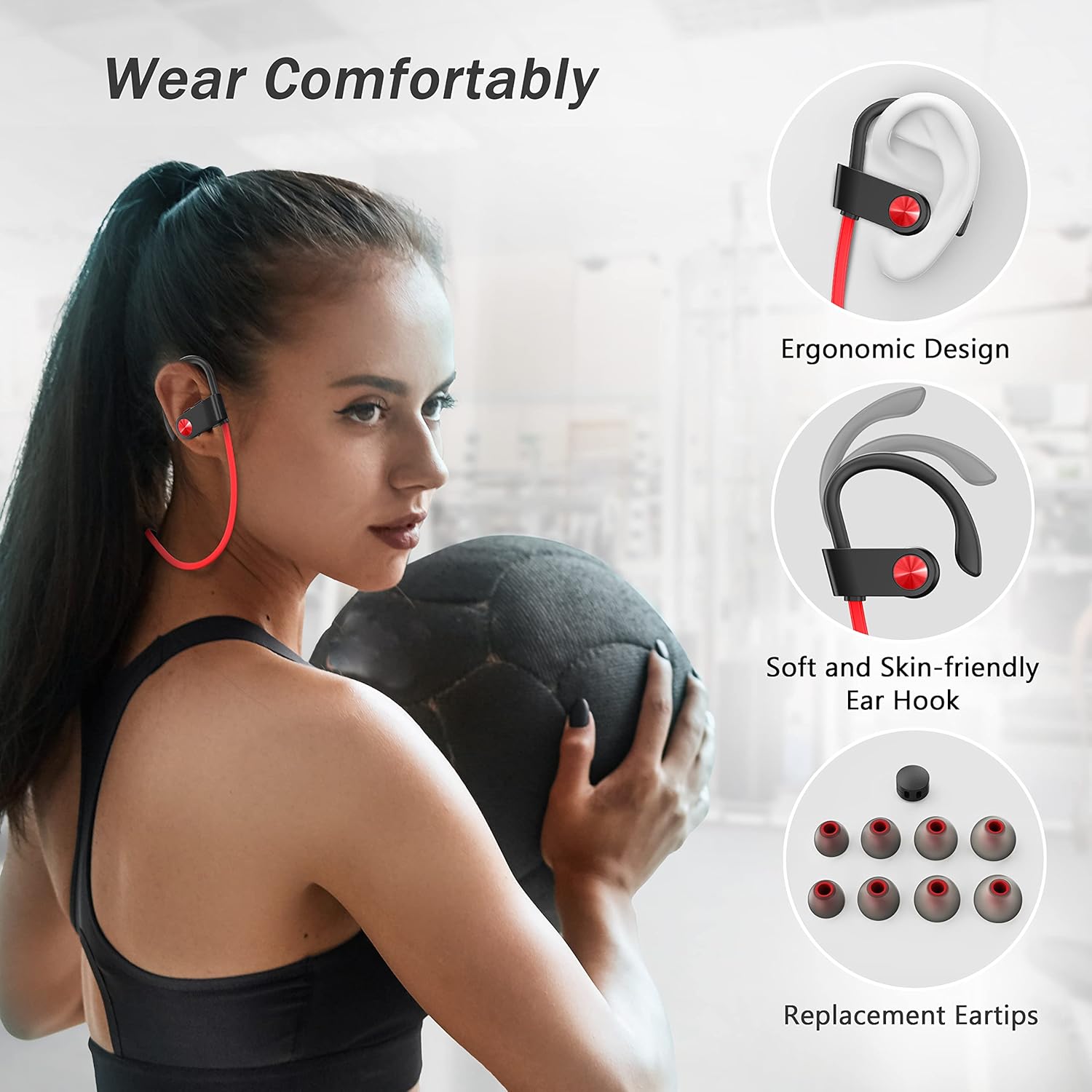 Thumbnail 5 de Bluetooth Headphones 15‑Hour Wireless Earbuds