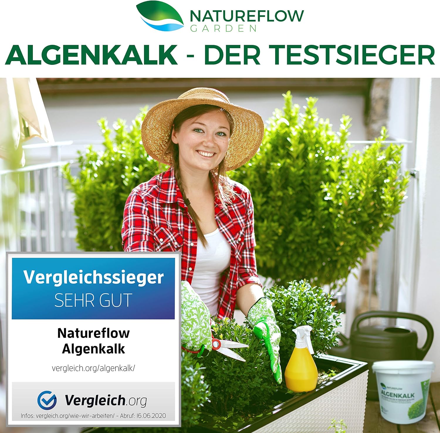 Detalle 2 de TESTSIEGER Bio Algenkalk für Buchsbäume – Widerstandskraft und Regeneration, 2,5 kg