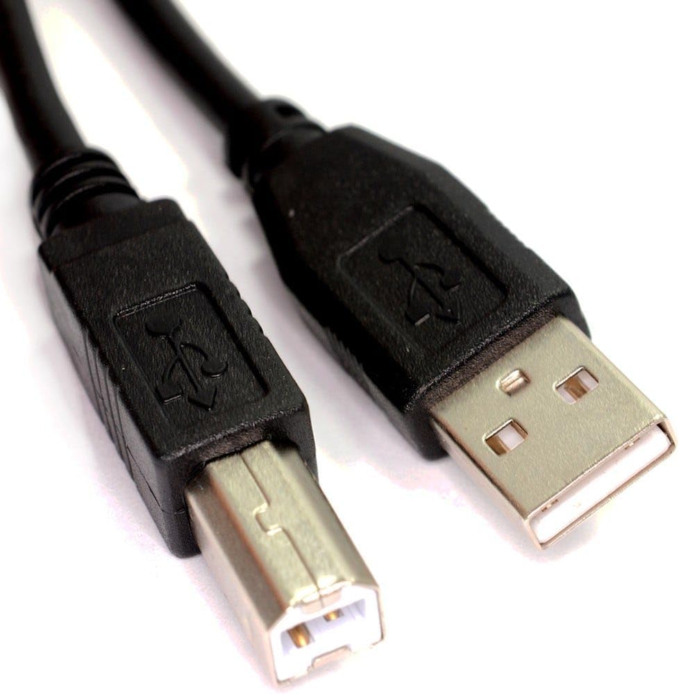 Detalle 2 de kenable USB 2.0 Printer Cable High Speed A to B Lead 24AWG 1.2m