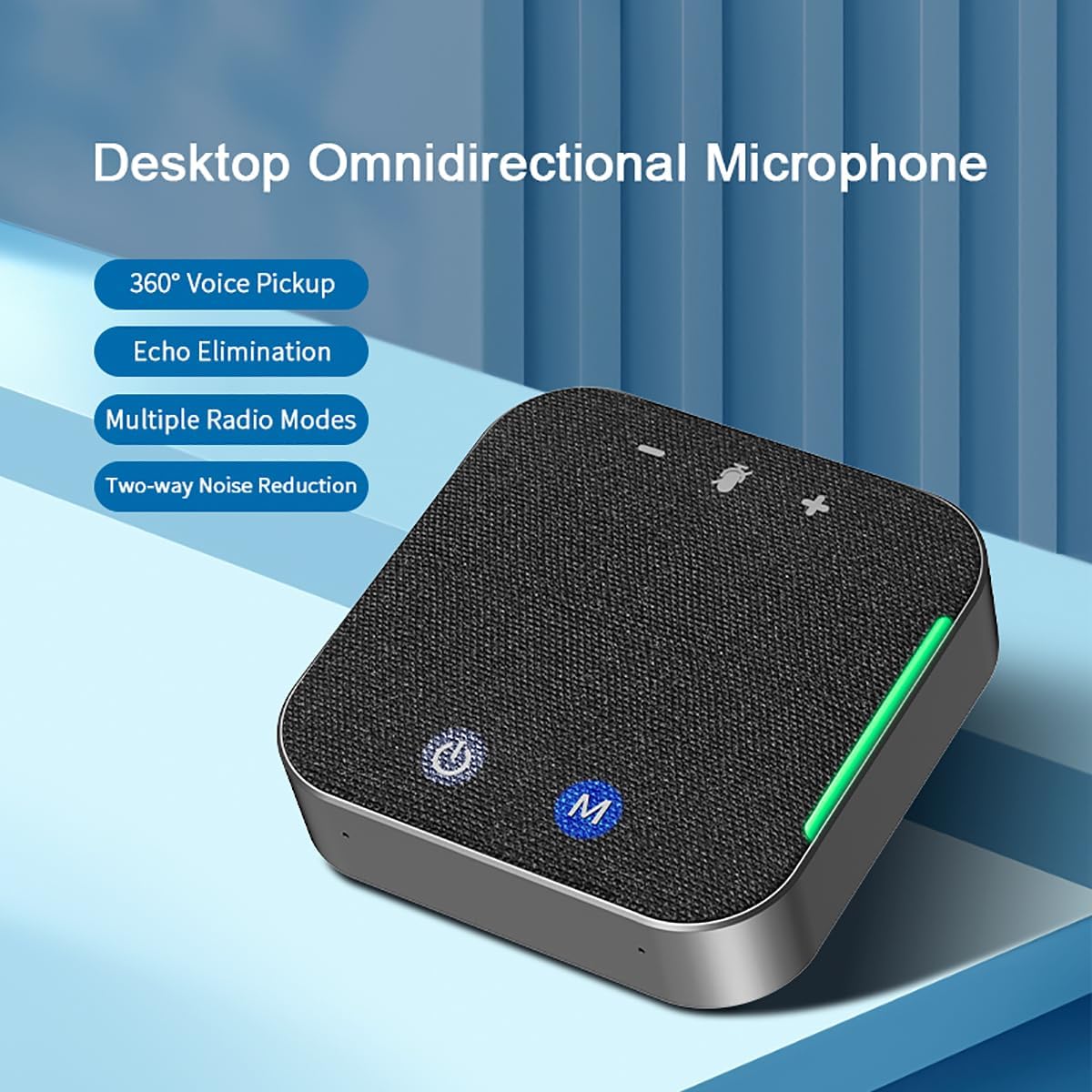 Detalle 2 de eppfun Conference Speaker and Microphone: Portable Bluetooth Speaker for Teams and Zoom Calls