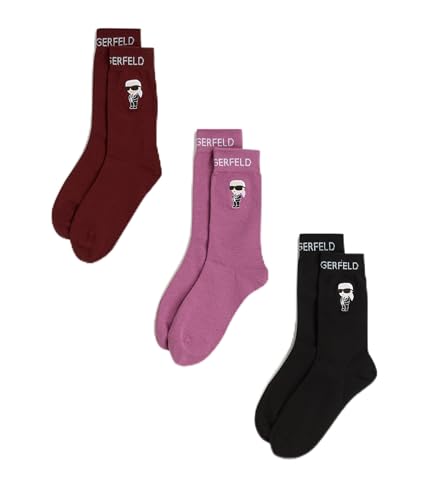Detalle de Karl Lagerfeld Ikon Sock 3 Pack calcetines 39-42