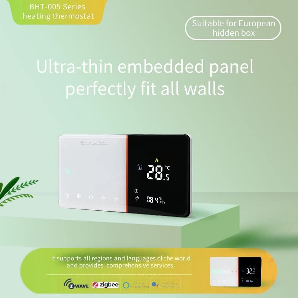 Thumbnail 2 de BecaSmart Serise 005: Termostato per caldaia WiFi programmabile, compatibile Alexa e Google