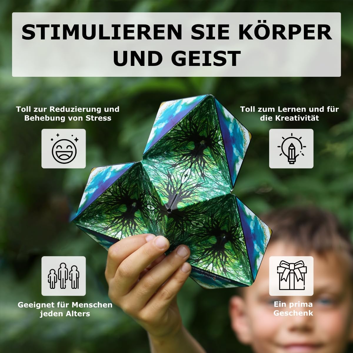 Thumbnail 2 de Shashibo Formwechsel-Box – patentierter Magnet-Würfel mit 36 Seltenerdmagneten und über 100 Formen (Undersea)