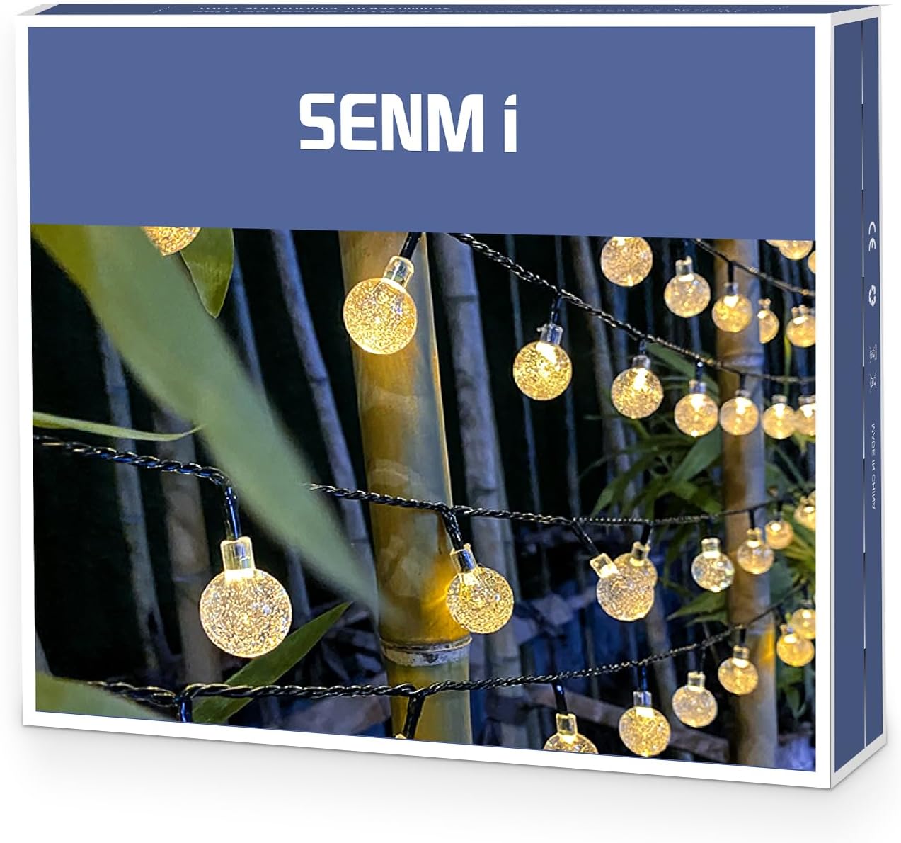 Thumbnail 6 de SENMI Catena luminosa esterno solare con 60 LED, 11,5 m e telecomando (8 modalità, IP65)