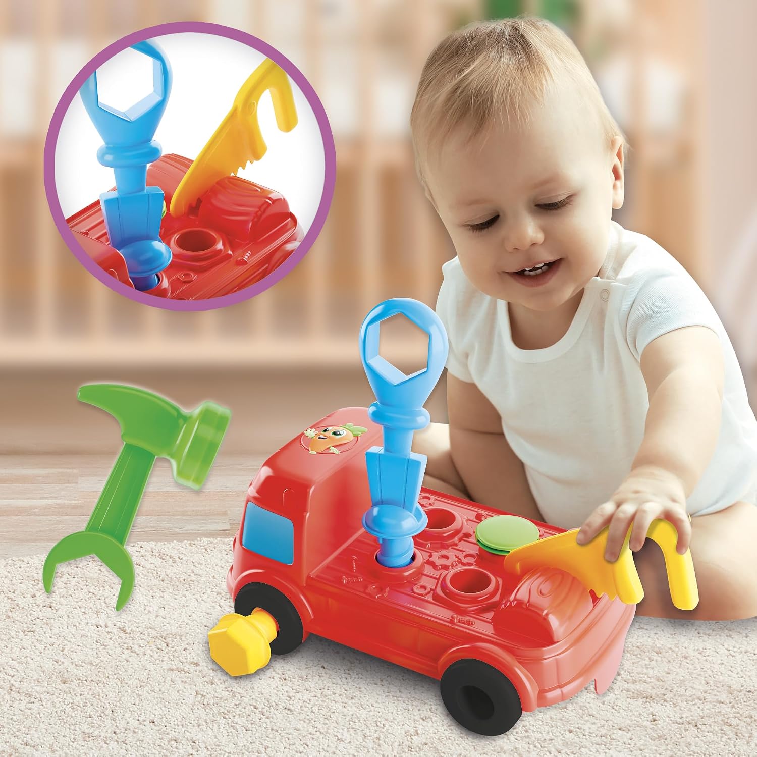 Detalle de Lisciani CAROTINA Baby Edu Shapes Mein erster LKW – Lernspiel ab 10 Monaten