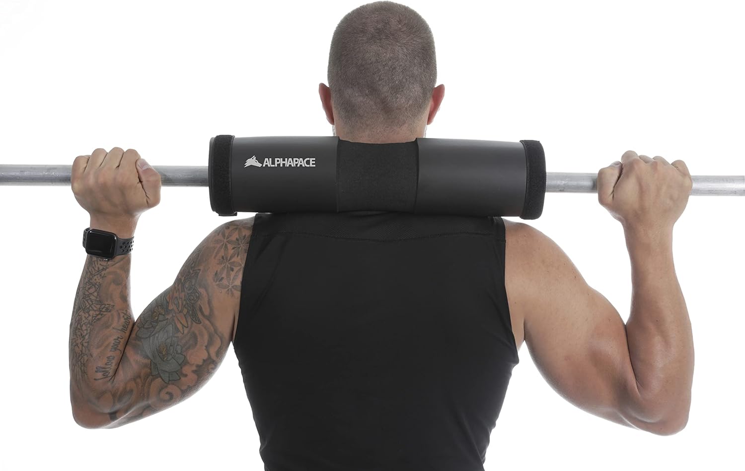 Thumbnail 3 de ALPHAPACE Barbell Pad noir – mousse nuque pour barre et haltères, coussinet hip thrust/squat
