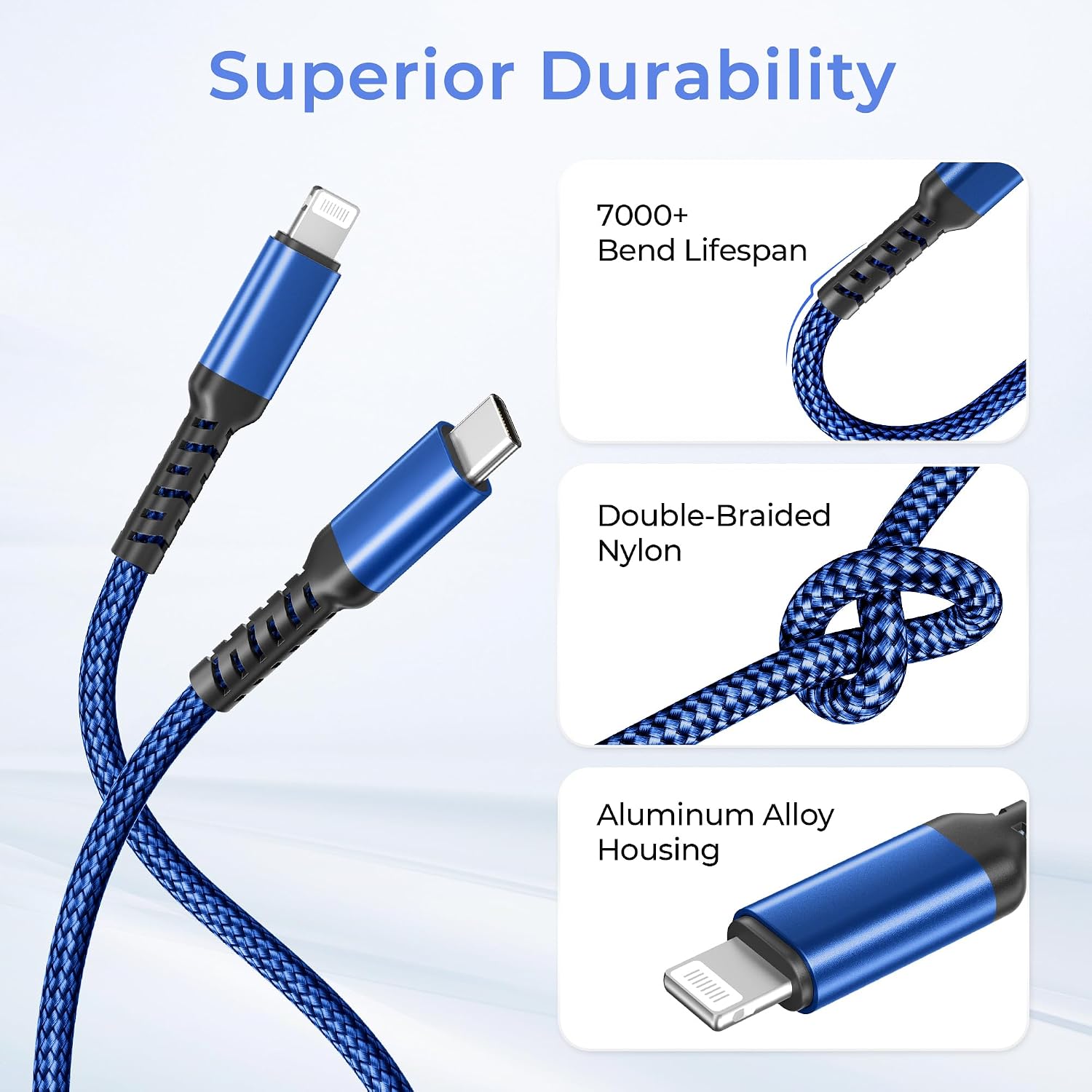 Thumbnail 2 de Ladekabel USB-C auf Lightning 3 m für iPhone