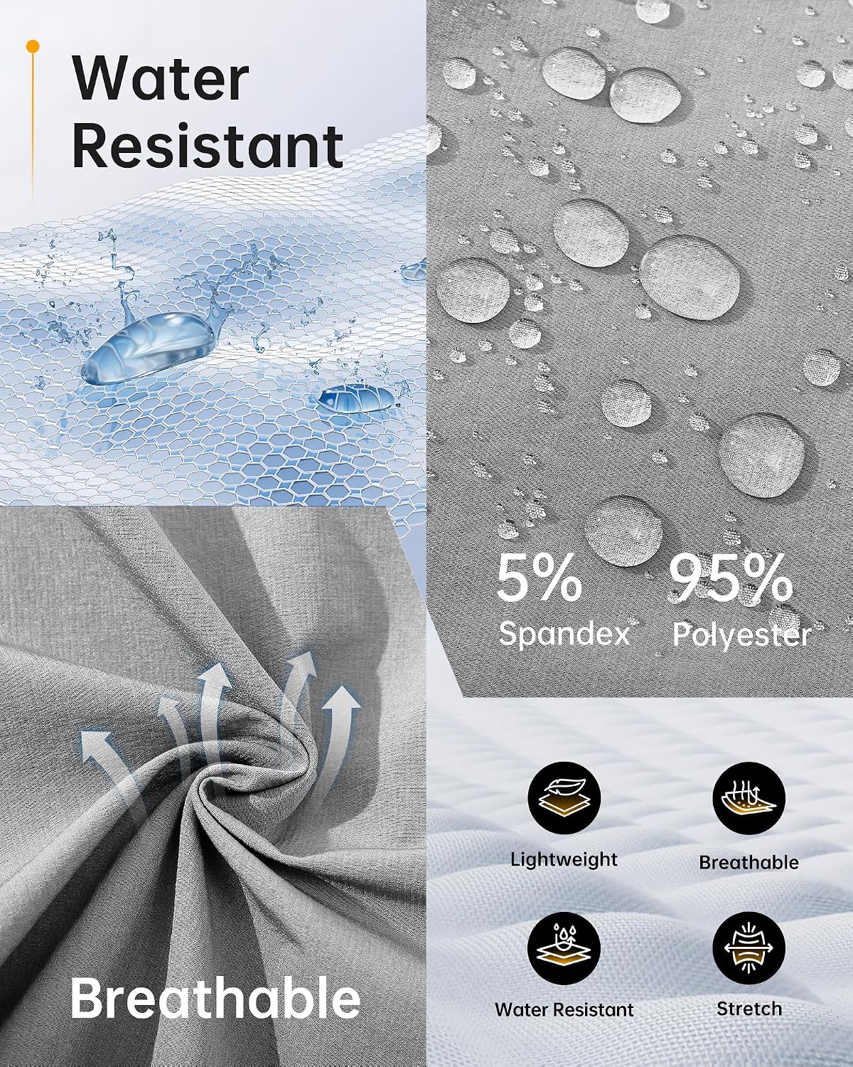 Thumbnail 1 de 33,000ft Men's Outdoor Water-Resistant 10" Cargo Shorts with UPF50+ and 6 Pockets