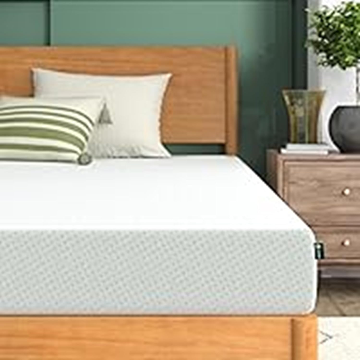 Thumbnail 6 de Zinus 3ft Single Memory Foam Mattress with Green Tea & Charcoal Infusion (90 x 190 cm) – 8'' High, Medium Firm Orthopaedic Support