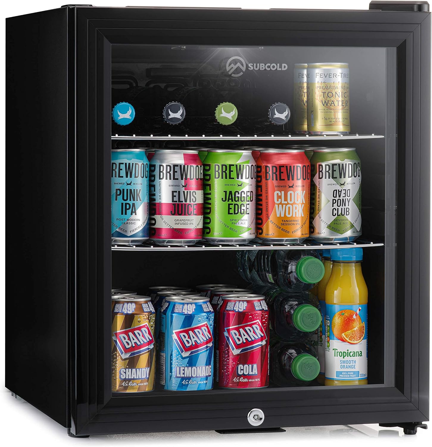 Detalle de Subcold Super50 50L Mini Fridge – Black with LED Light