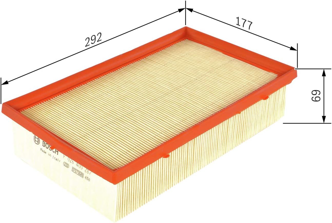 Thumbnail 1 de Bosch S0287 Car Air Filter – Moisture‑Resistant, High Tensile Strength