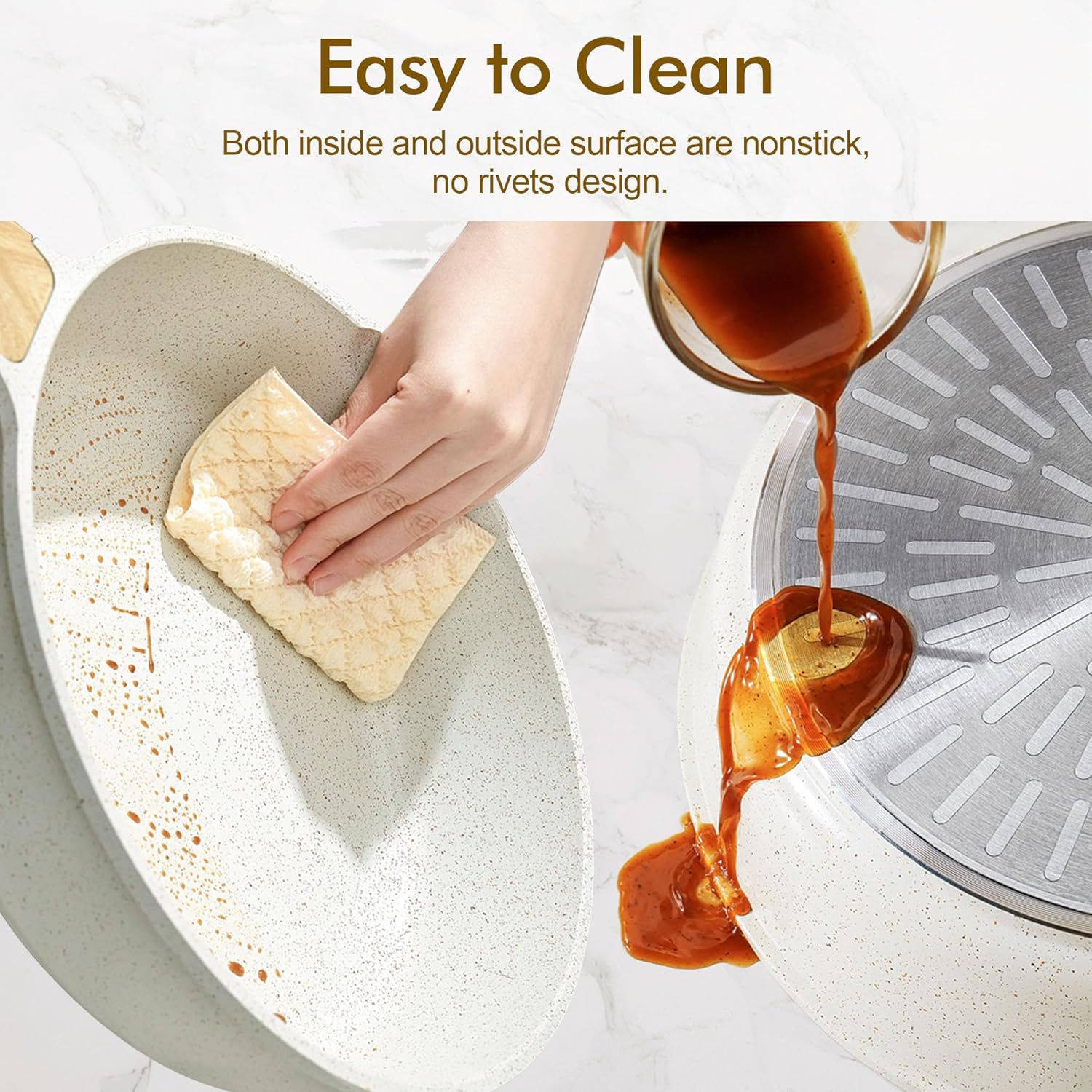 Thumbnail 4 de SENSARTE Ceramic Cookware Set 13-Piece