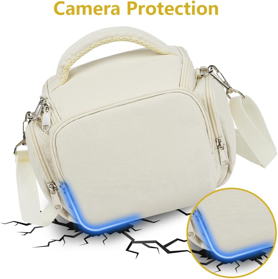 Detalle 2 de Ainiv Kameratasche für Spiegelreflex (DSLR) – wasserdichte Umhängetasche für Kamera, Objektive & Zubehör
