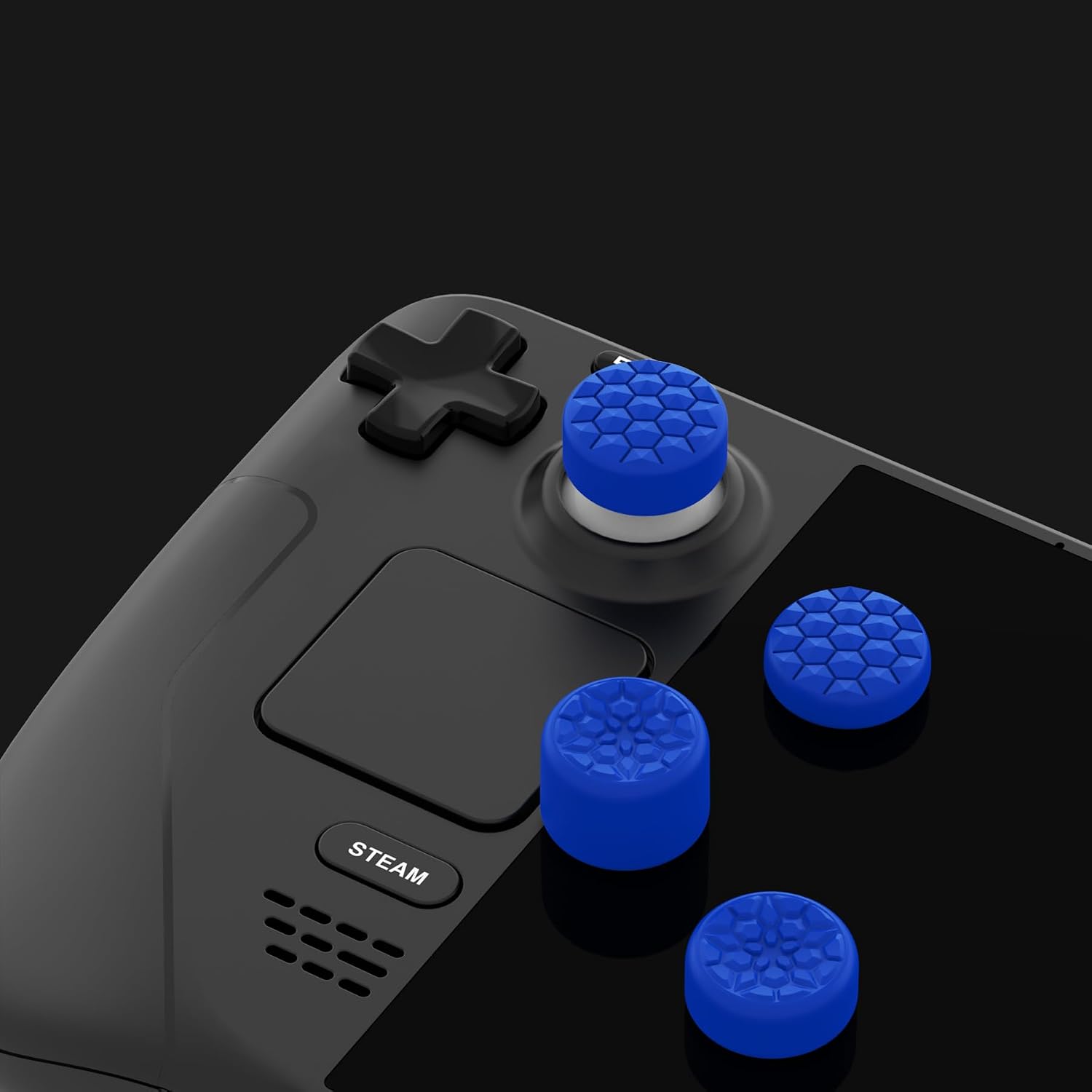 Detalle 2 de PlayVital Blue Ergonomic Stick Caps 10