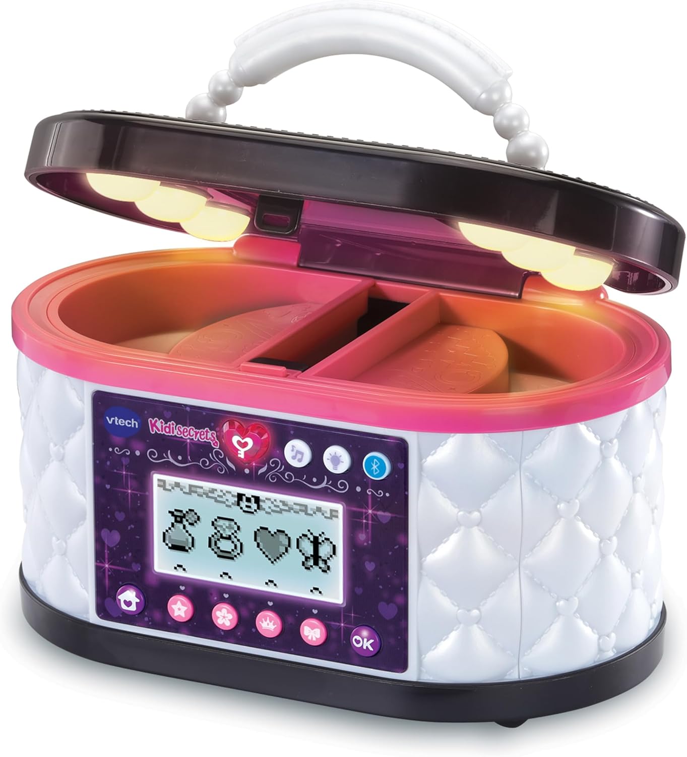 Thumbnail 3 de VTech KidiSecrets Ma Mallette Beauté Magique Noire – boîte secrète avec code, miroir LED et Bluetooth