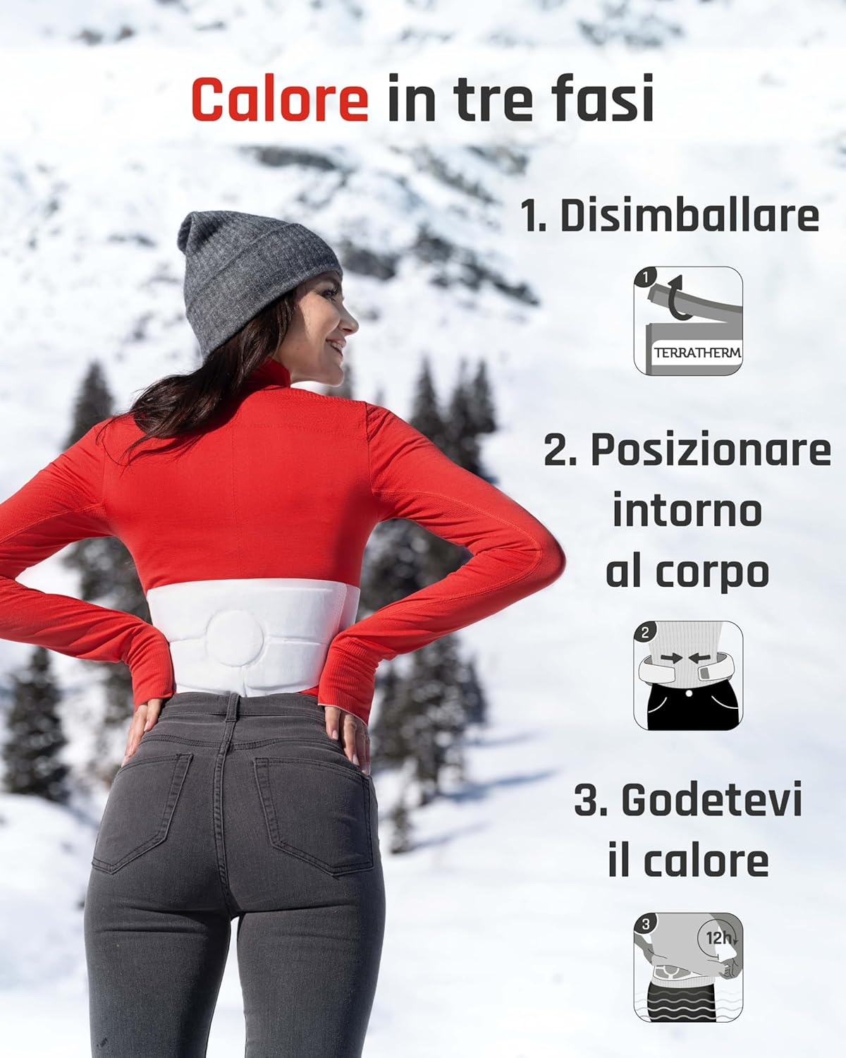 Thumbnail 2 de TerraTherm Cintura termica 12 ore Taglia S-XL 🌡