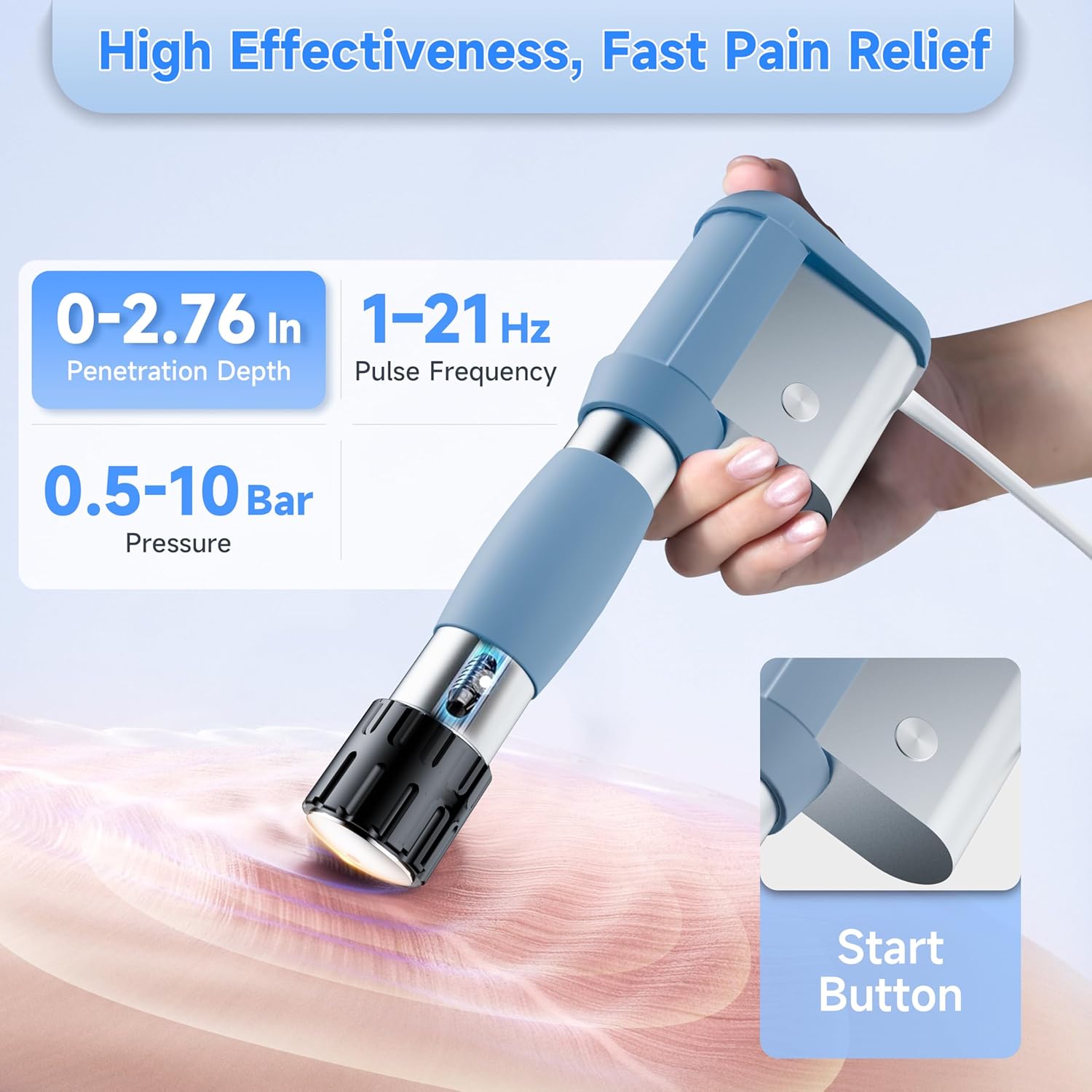 Thumbnail 1 de MODOY ESWT03 Radial Shockwave Therapy Machine (FSA/HSA Eligible) for At-Home & Clinic Use