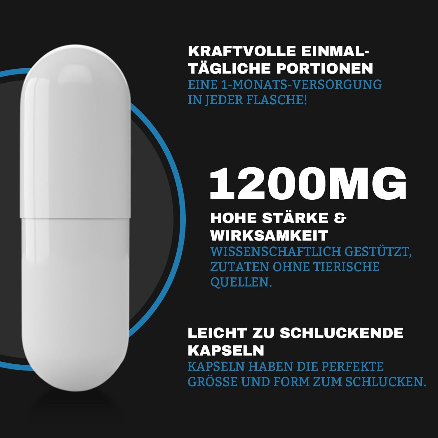 Thumbnail 3 de TUDCA Kapseln – Hochdosiertes Nahrungsergänzungsmittel mit Tauroursodesoxycholsäure (TUDCA) 1200 mg pro Portion