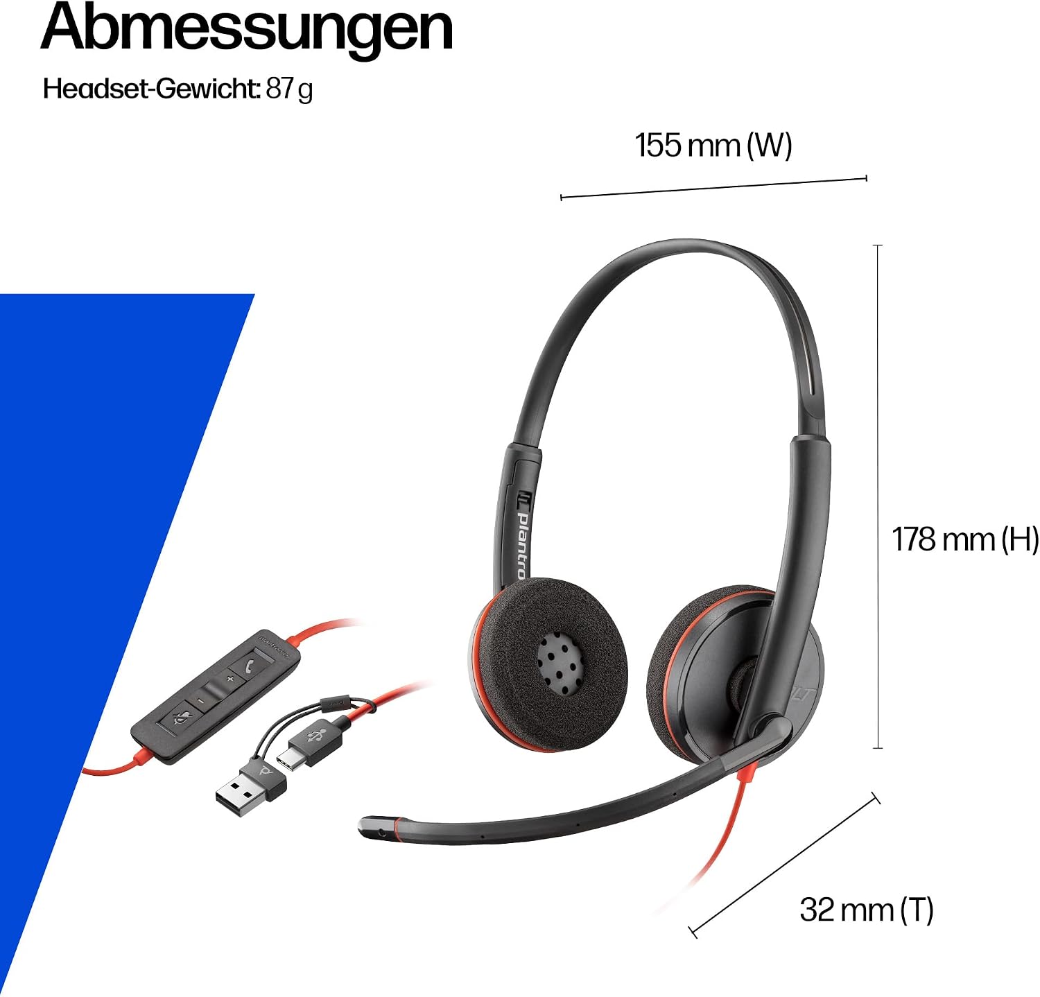 Detalle 2 de USB-C-Headset fürs Meeting, Blackwire 3210