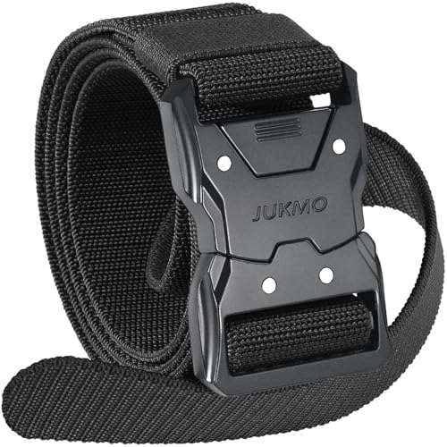 Detalle de JUKMO Quick Release Tactical Belt – 1.5" Nylon Web Hiking Belt