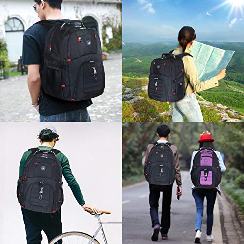 Thumbnail 6 de SHRRADOO Extra Large Travel Laptop Backpack for Men, 50L Capacity