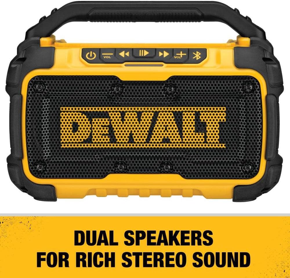 Detalle de DEWALT DCR010 Bluetooth Jobsite Speaker 100 ft