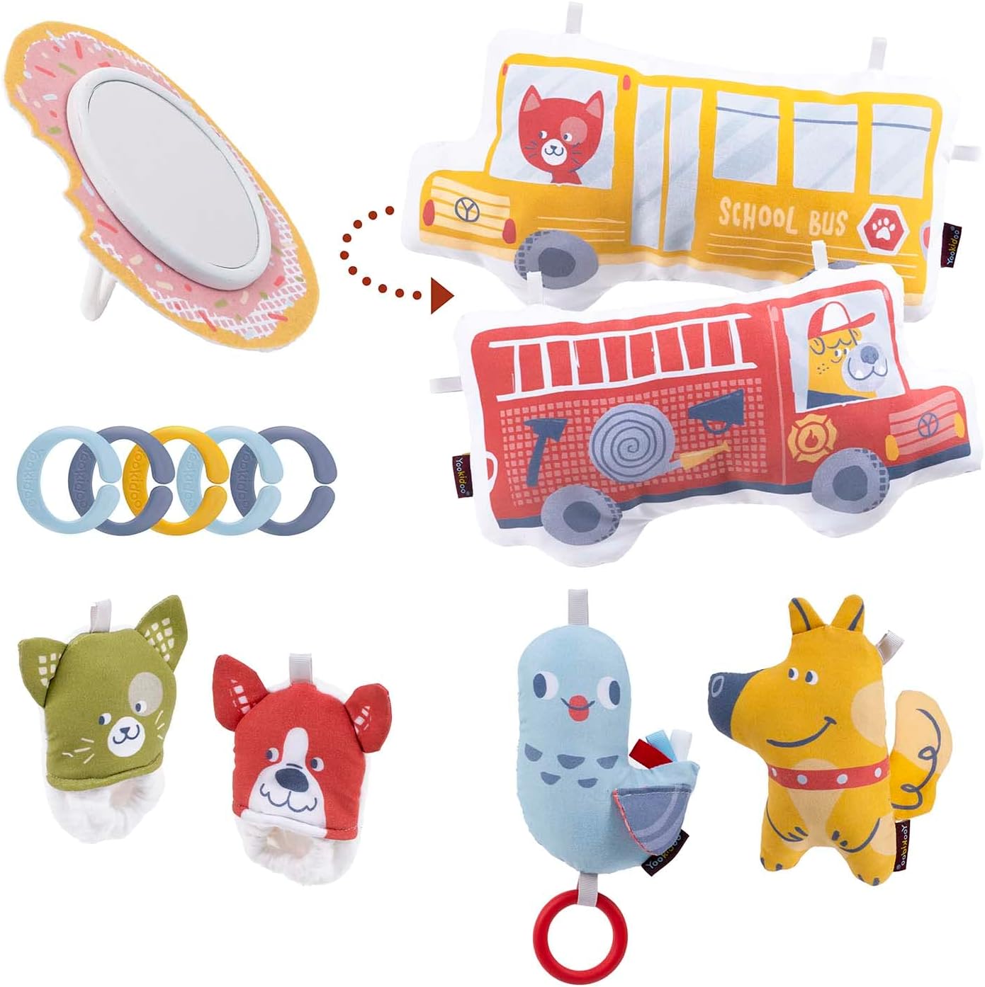 Thumbnail 6 de Yookidoo Baby Gym Urban Lay to Sit-Up Playmat (3-in-1) for 0–12 Months