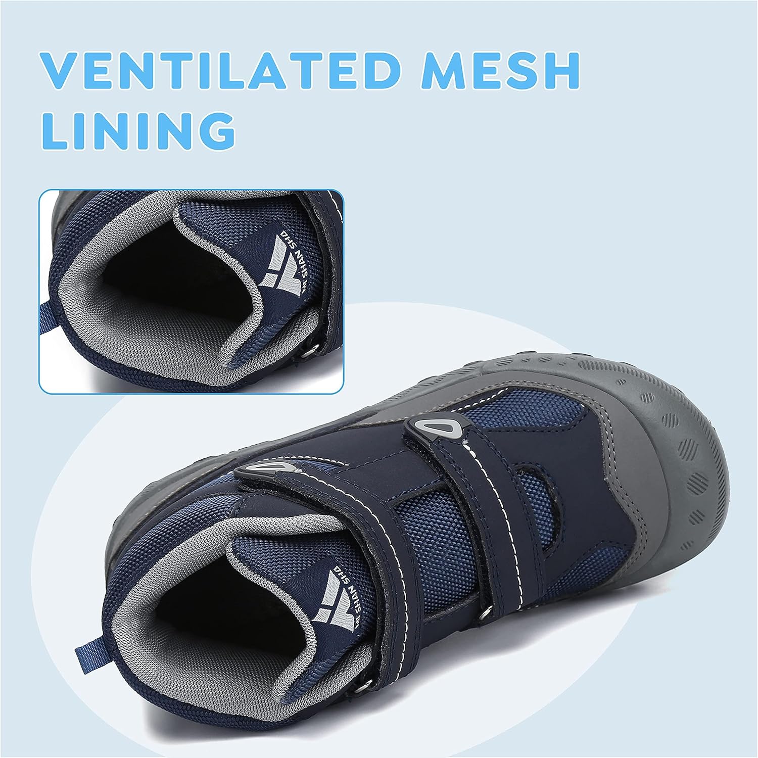Detalle de Mishansha Kinder Wanderschuhe rutschfest – leichte Trekking-Wanderstiefel für Jungen & Mädchen (Gr. 24–38)