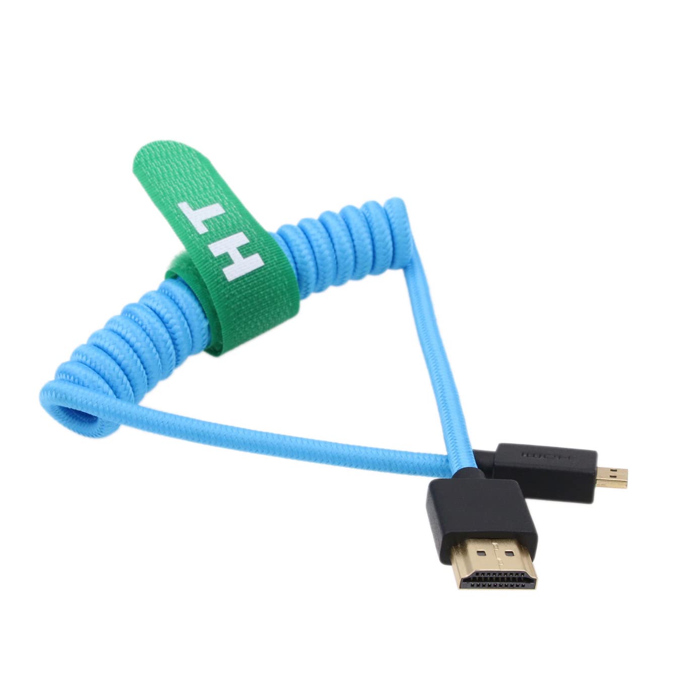 Thumbnail 3 de HangTon Micro HDMI to HDMI 4K/8K 60p Cable for Select DSLRs and Monitors (30cm Coiled, HDMI 2.1)
