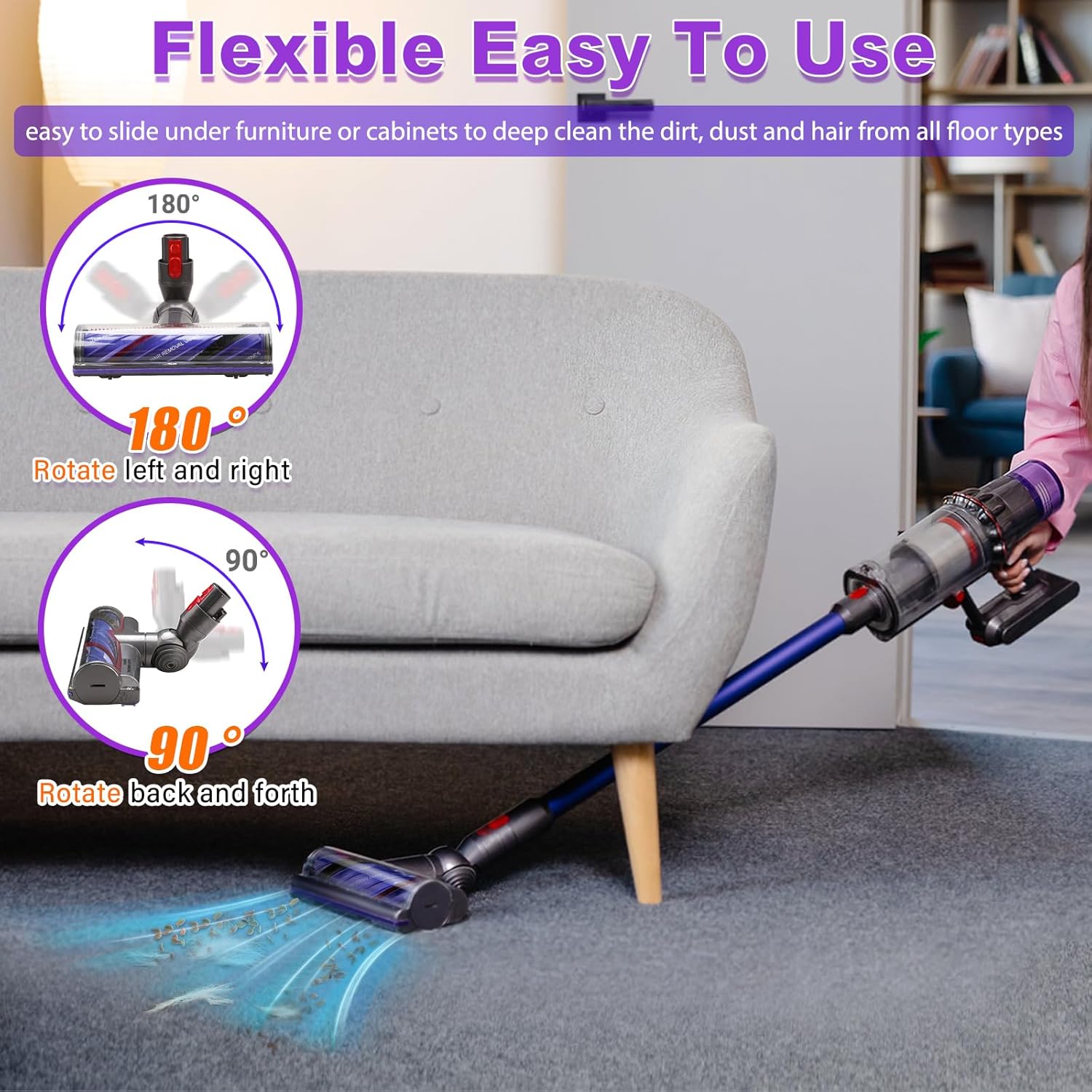 Thumbnail 4 de Lemige V8 V11 Vacuum Brush Roller for Dyson V8 V11 V10 V15