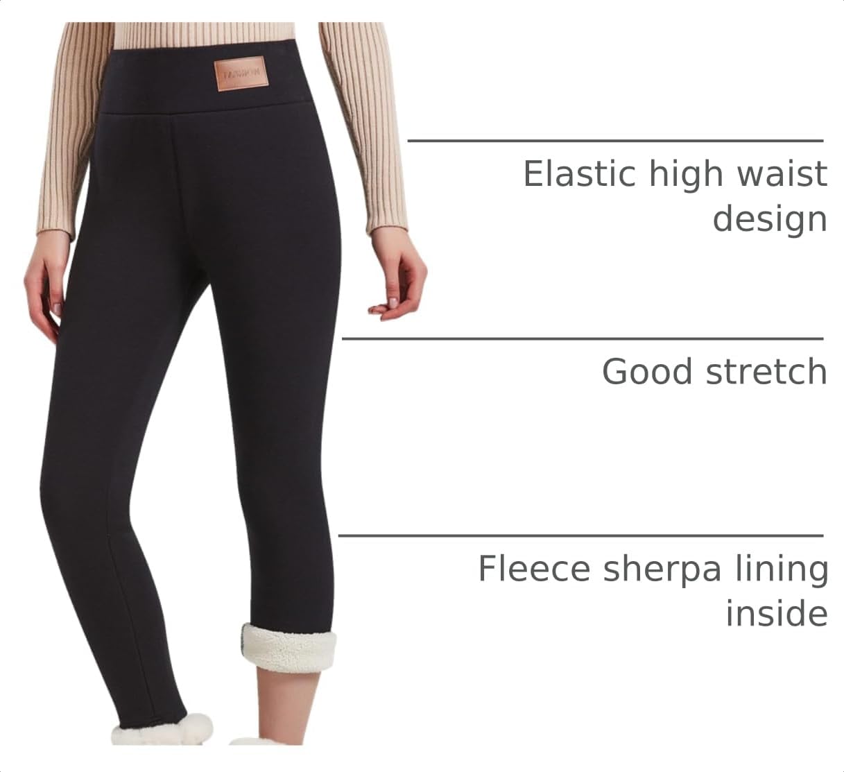 Thumbnail 3 de JK SUE JONES Thermal Fleece Leggings High Waist