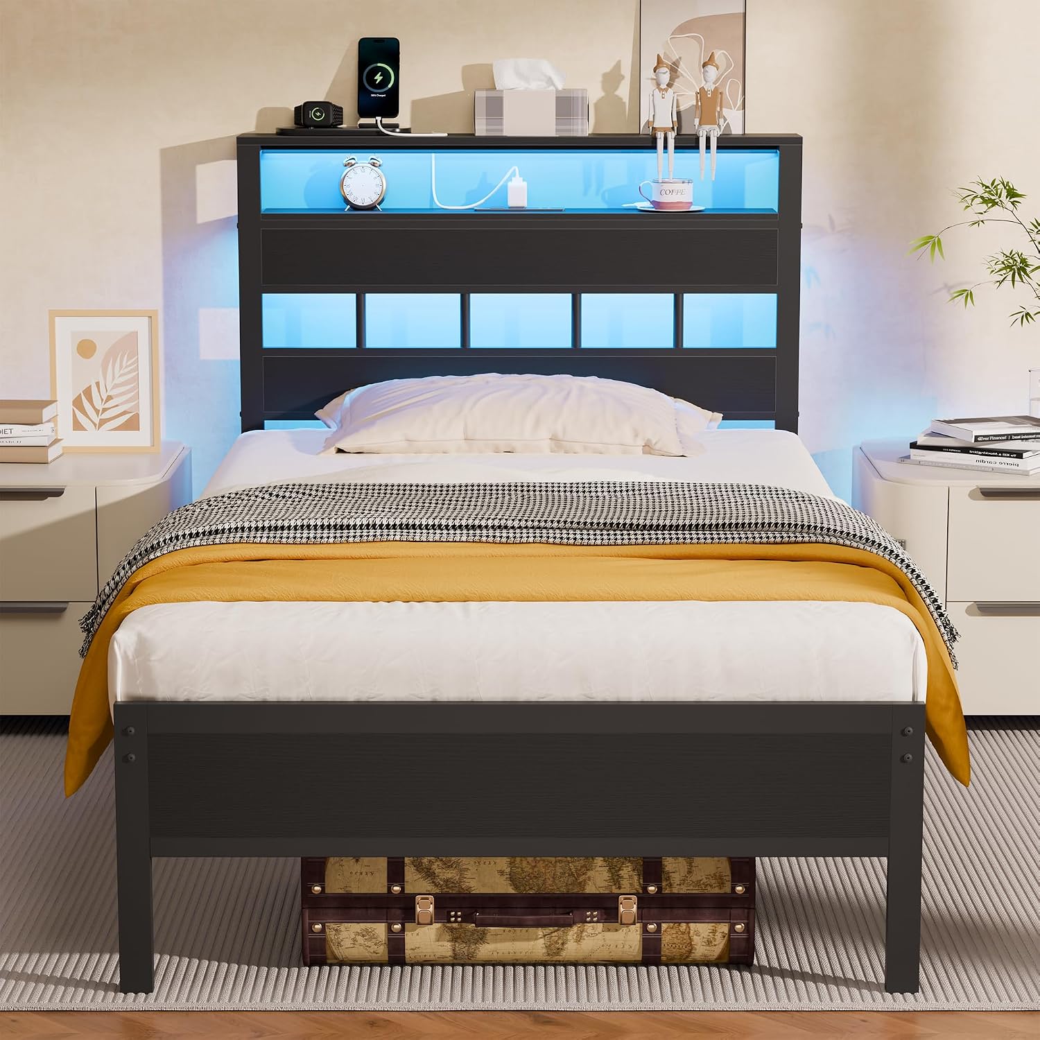 Detalle de Furnulem Twin Bed Frame