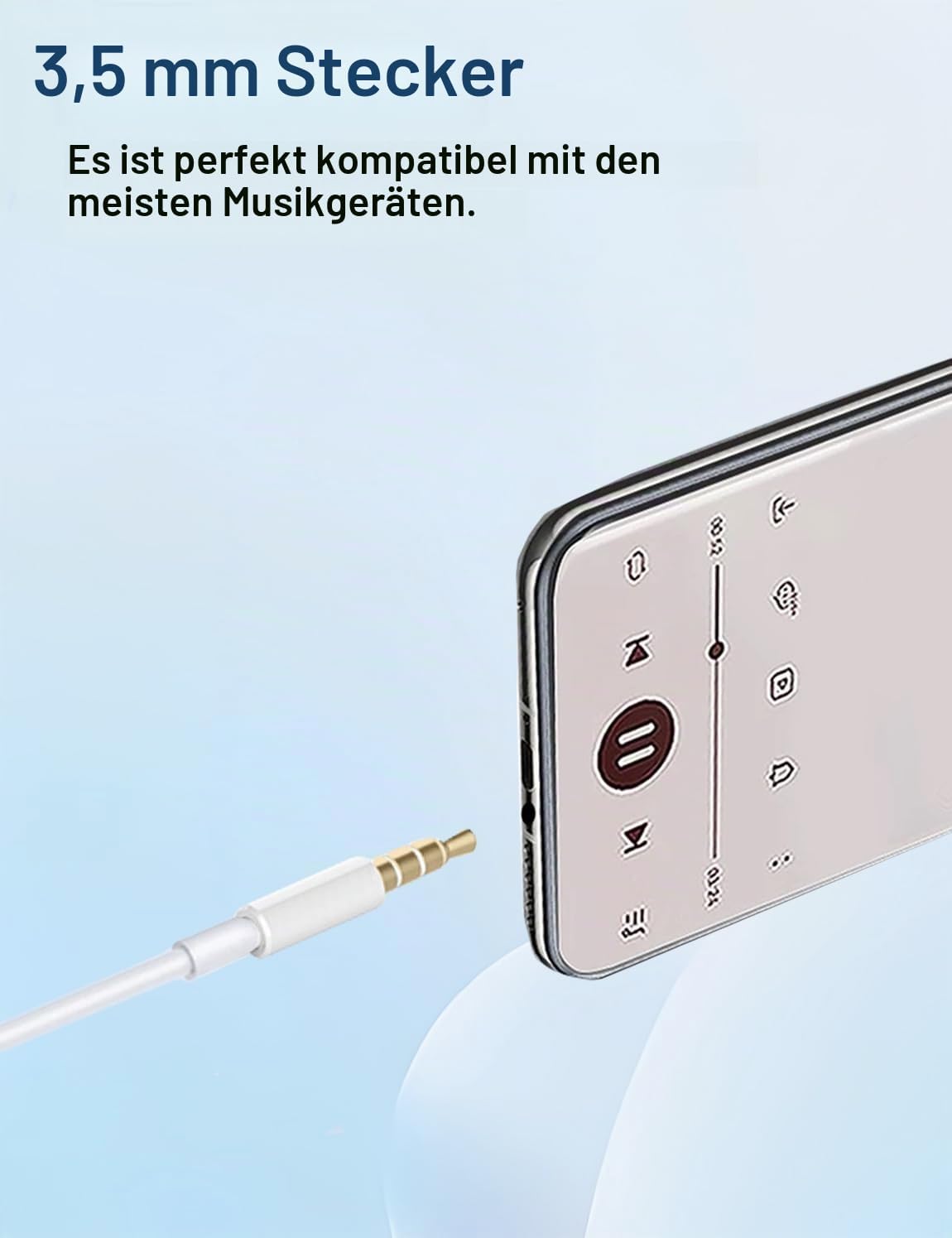 Thumbnail 3 de MAS CARNEY Kopfhörer WH9 mit Kabel (In-Ear) und Mikrofon, 3,5-mm-Klinke – Schwarz