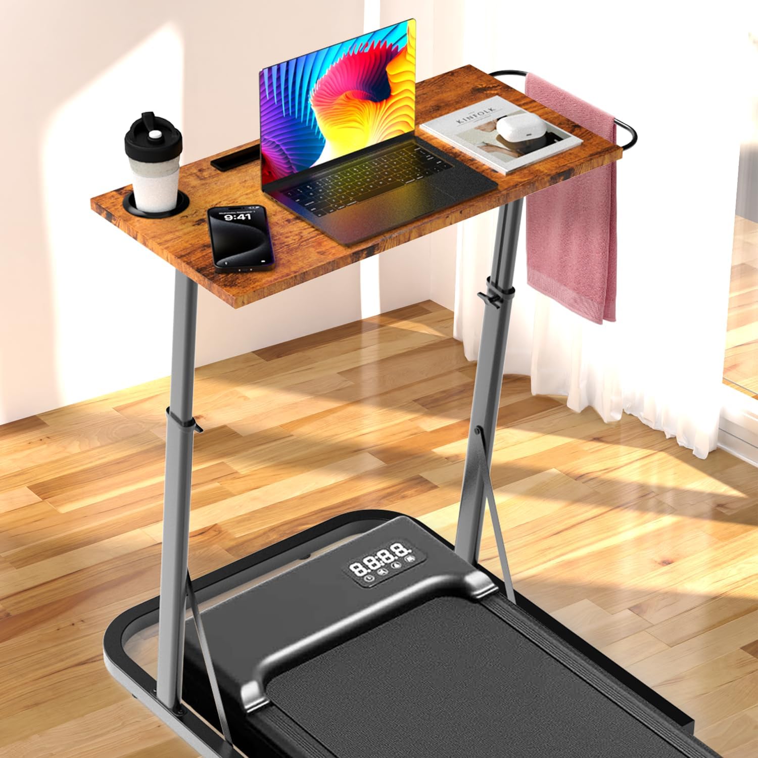 Detalle de VTORY FT0701US1001 Adjustable Standing Desk for Treadmills and Cycling
