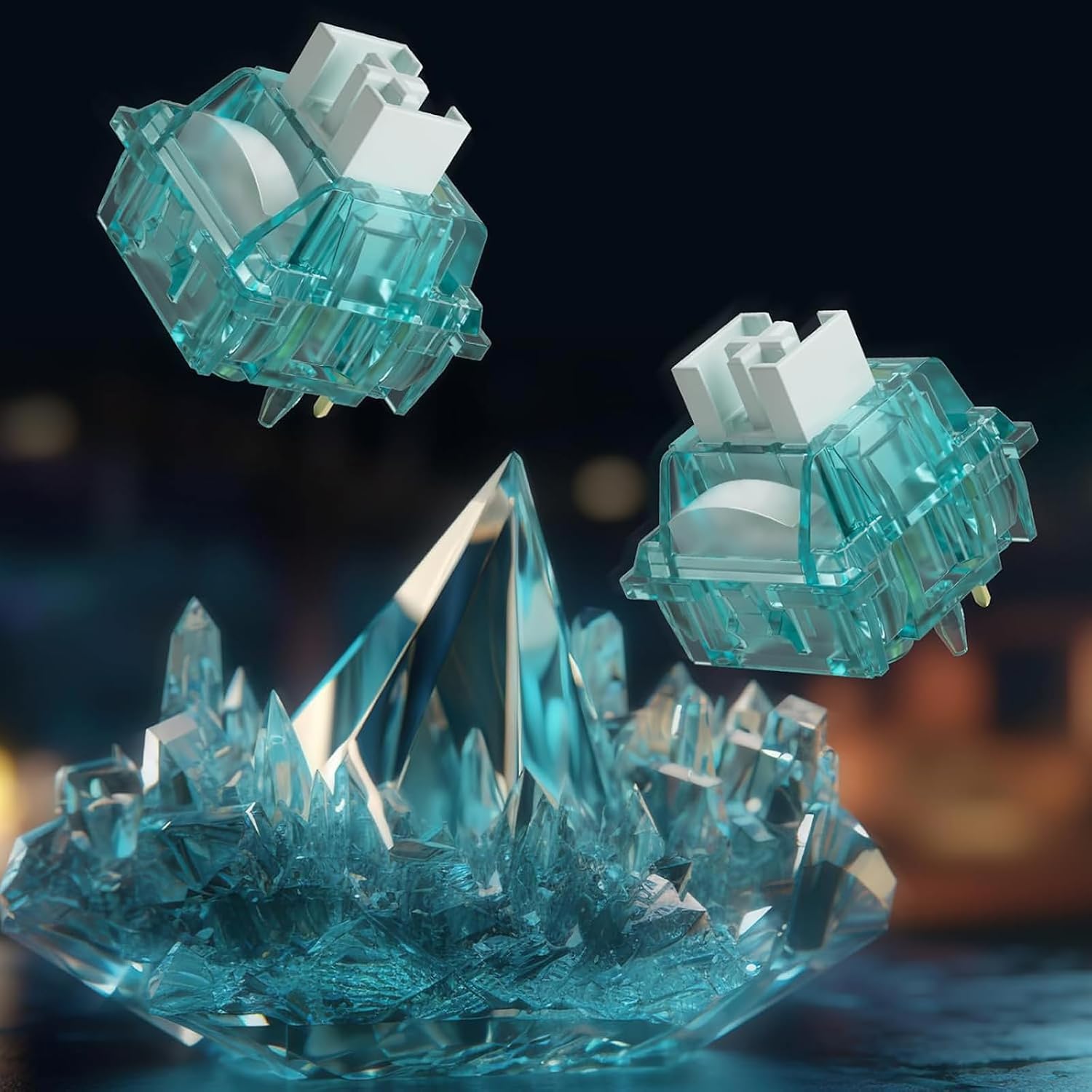 Thumbnail 3 de Creamy Cyan clicky switch 50gf