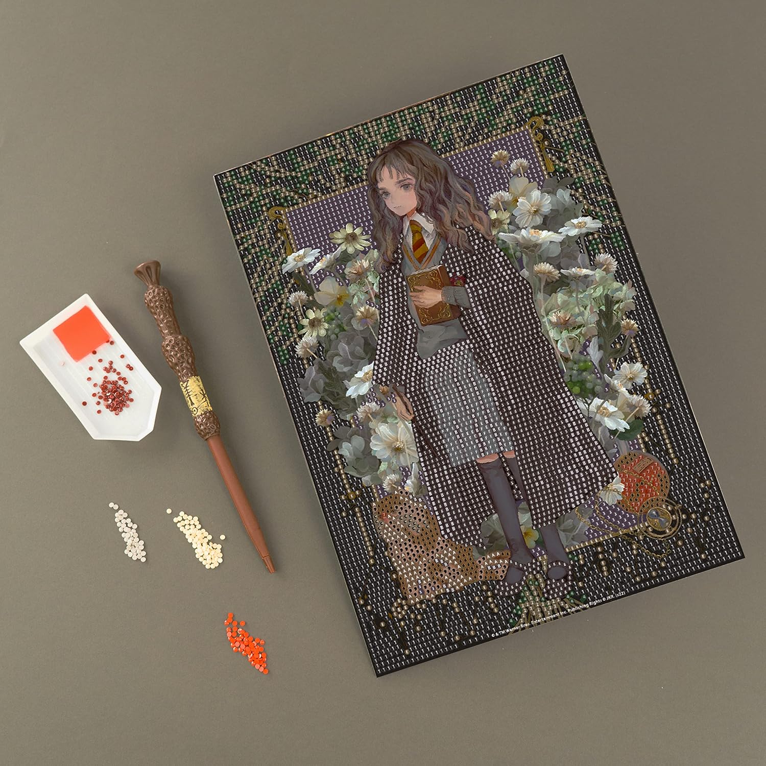 Detalle de DIAMANTINY Harry Potter Yume Fantasy 21010 Hermiona – mozaika A4 z kryształkami 3D