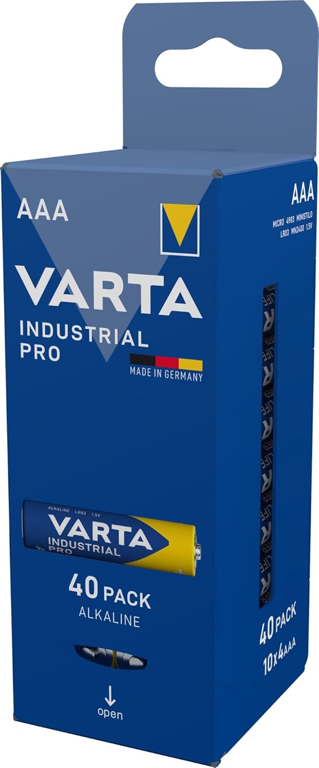 Thumbnail 3 de VARTA Piles AAA Industrial Pro – Lot de 40, Alcalines 1,5V, Made in Germany