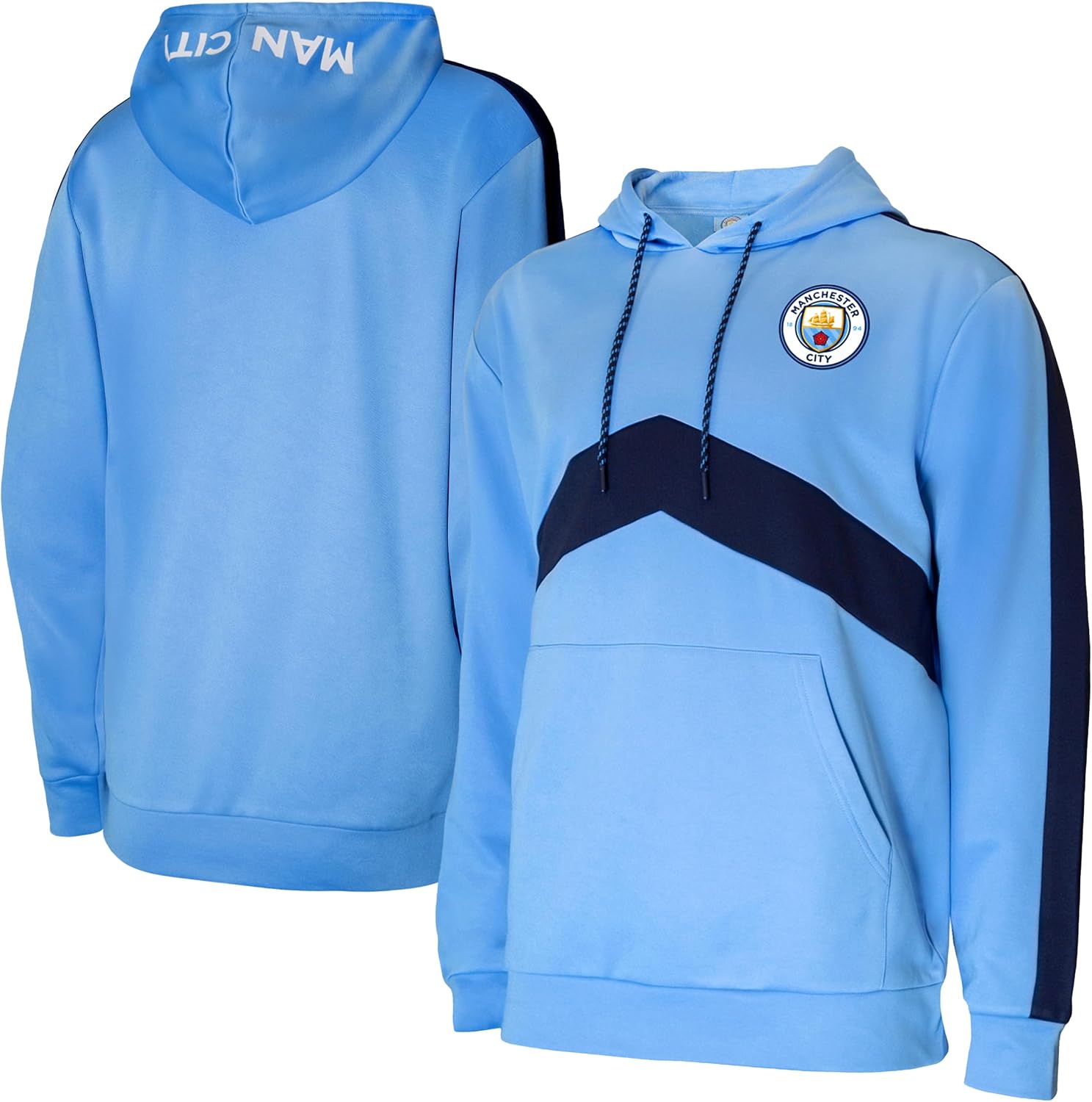 Detalle de Icon Sports Manchester City F.C. męska bluza z kapturem z nadrukiem