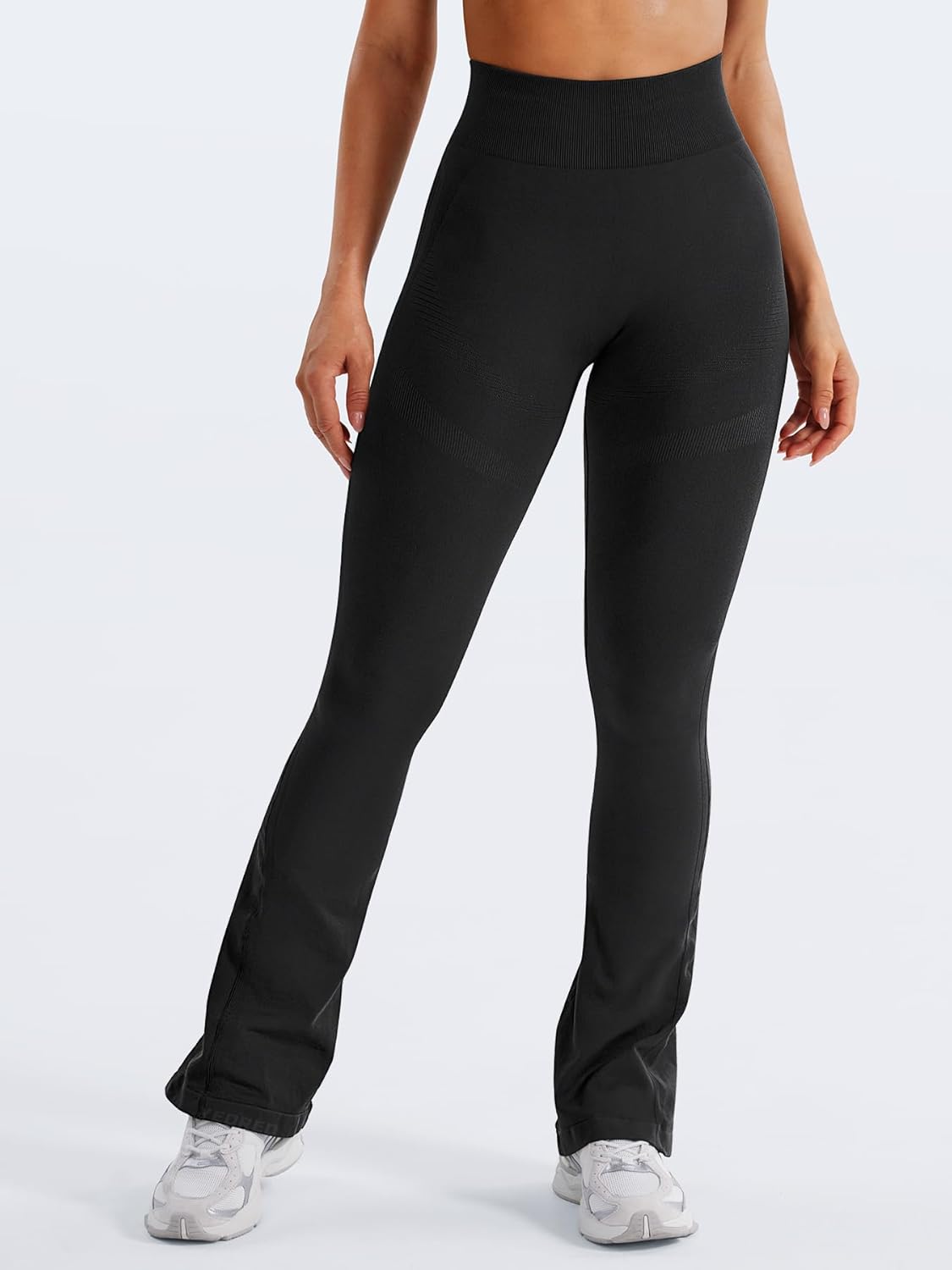 Thumbnail 1 de YEOREO Women's Mini Flare Workout Butt Lifting Hidden Scrunch Seamless Yoga Legging Pants
