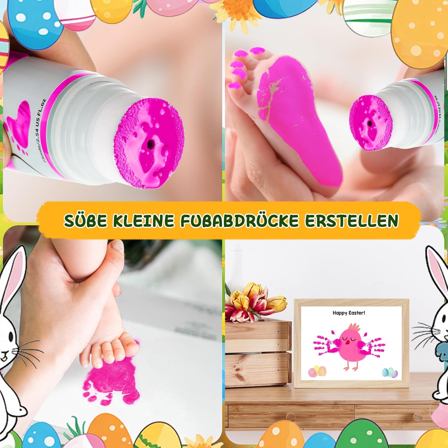 Thumbnail 4 de TOGOU2S Baby-Fußabdruck-Farbe 75 ml Rosa