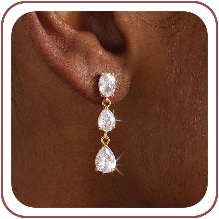 Detalle de Moodear Dangle Earrings, 14K Gold-Plated