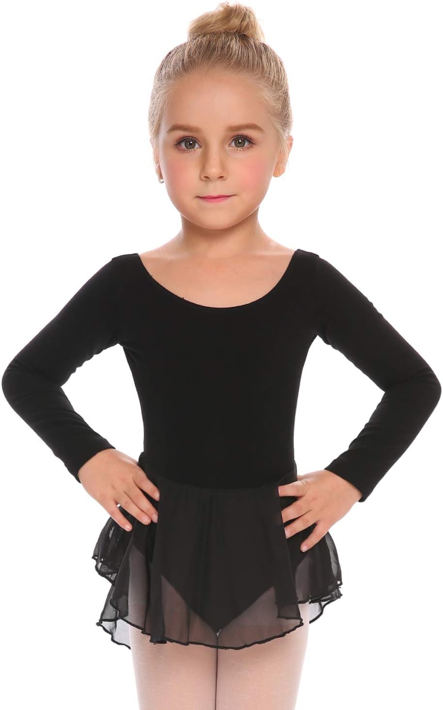 Detalle de Arshiner Girls' Long-Sleeve Ballet Leotard
