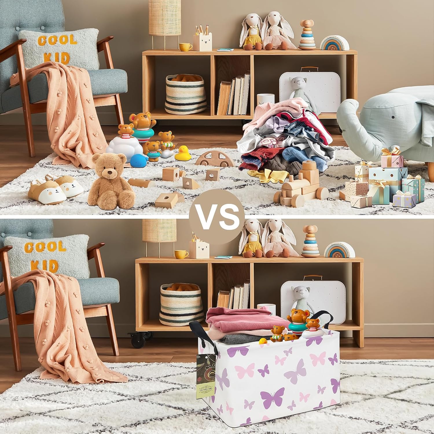 Thumbnail 6 de HUNRUNG Canvas Storage Basket