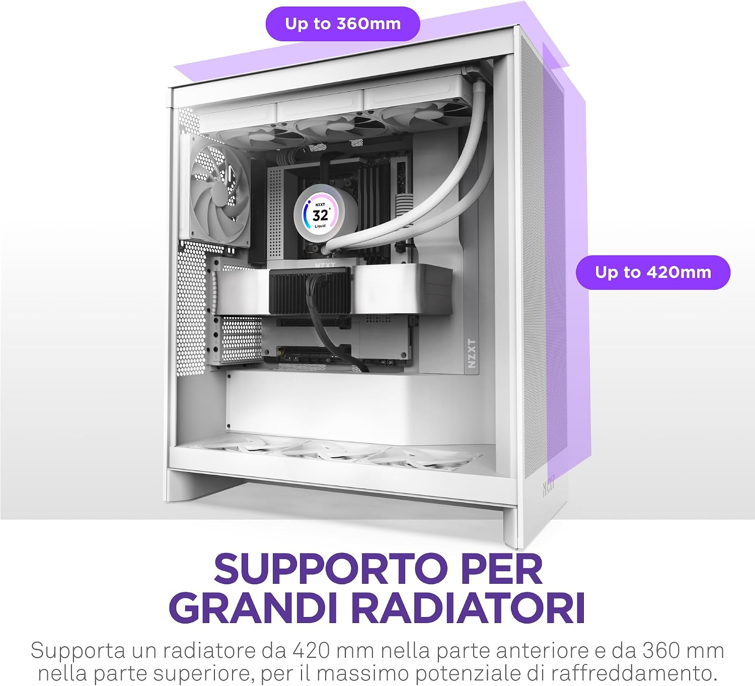 Detalle de NZXT H7 Flow case airflow ATX mid-tower