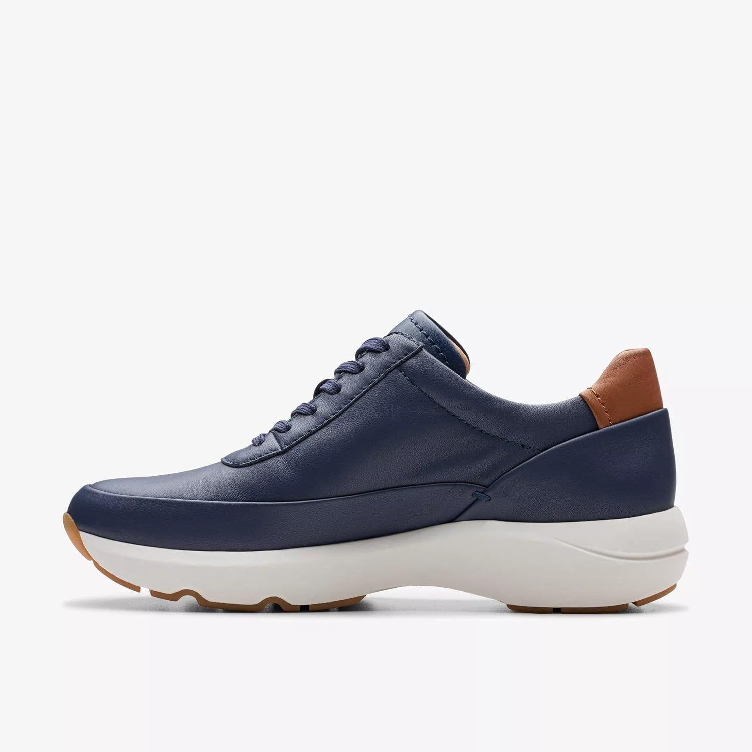 Thumbnail 1 de Clarks Tivoli ZipSneaker pour femme en cuir bleu marine