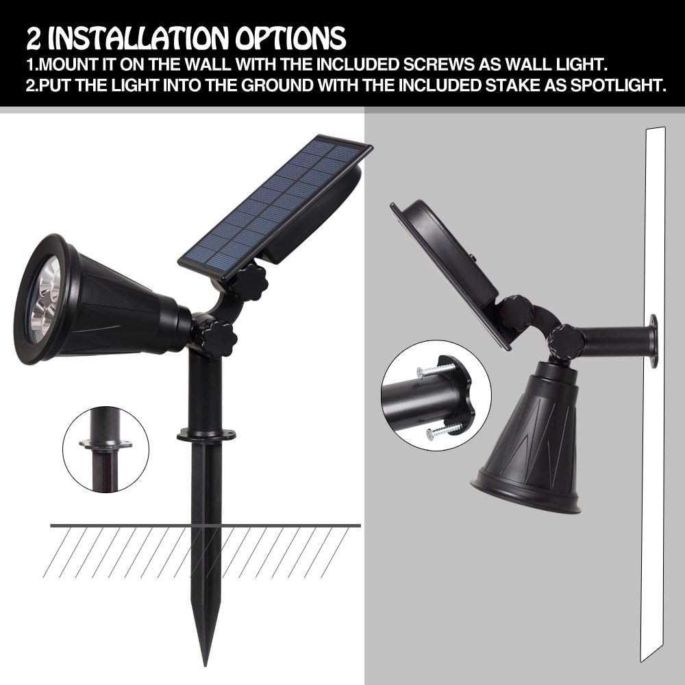 Thumbnail 4 de T-SUN LED Solar Spotlight Review: Practical Outdoor Lighting with 250LM and 180° Adjustability