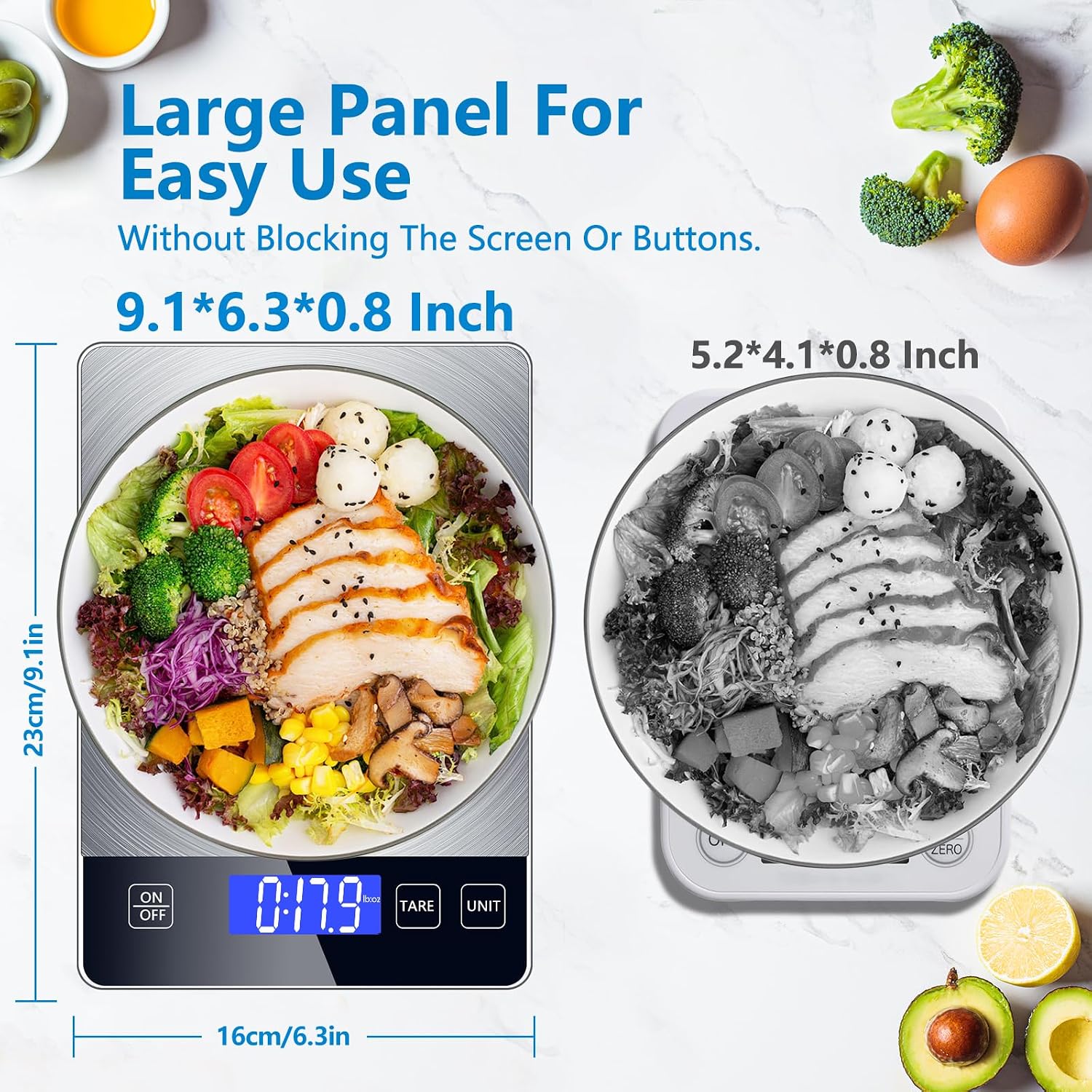 Thumbnail 1 de Digital Kitchen Scale, 33 lb Capacity